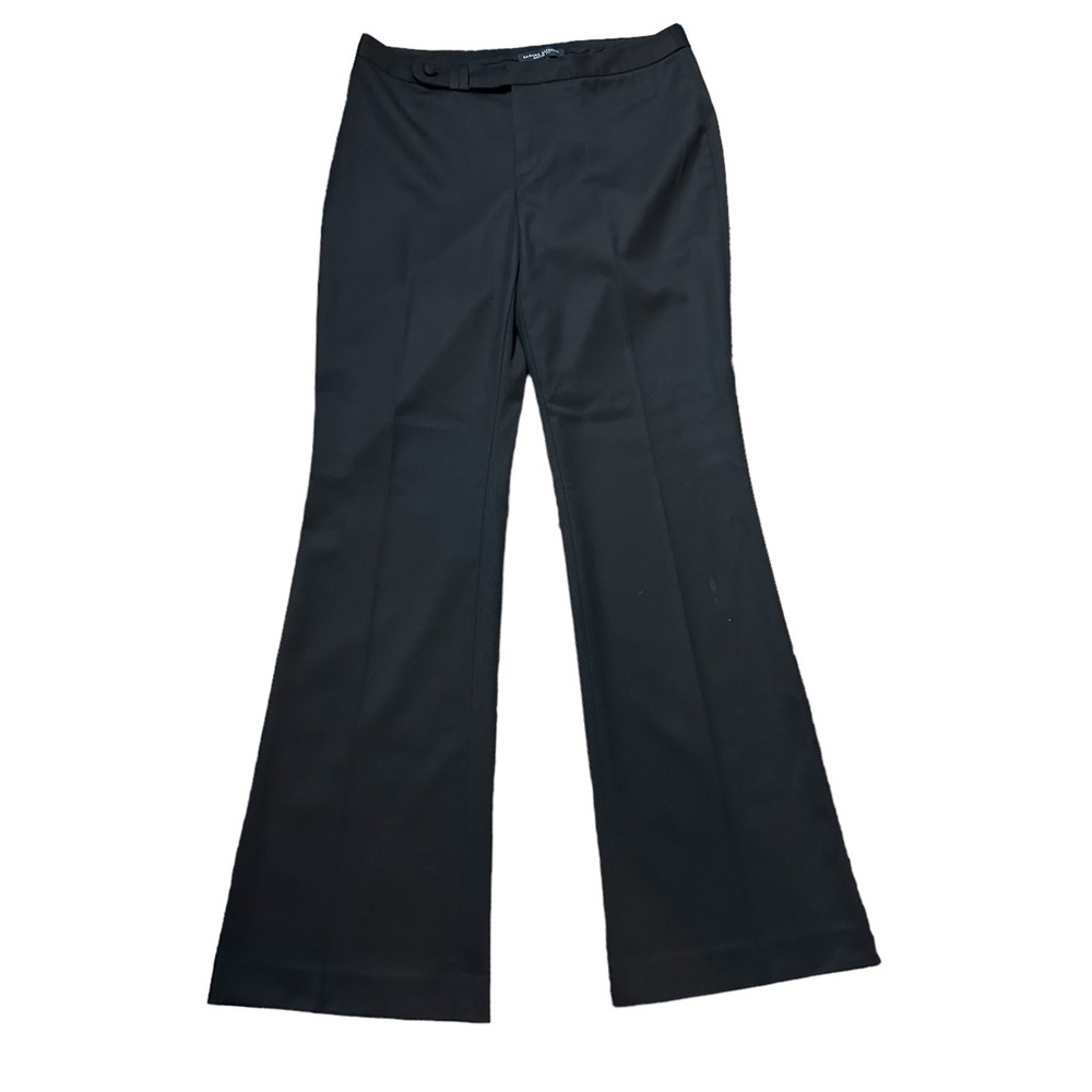 Banana‎ Republic Womens Black Martin Fit Wool Blend Trouser Size 8 New